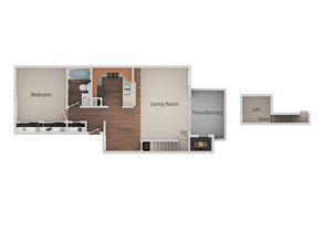 1X1 LOFT 332 floor plan